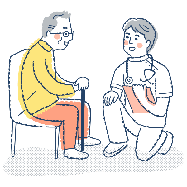 健康状態の観察とアドバイス
